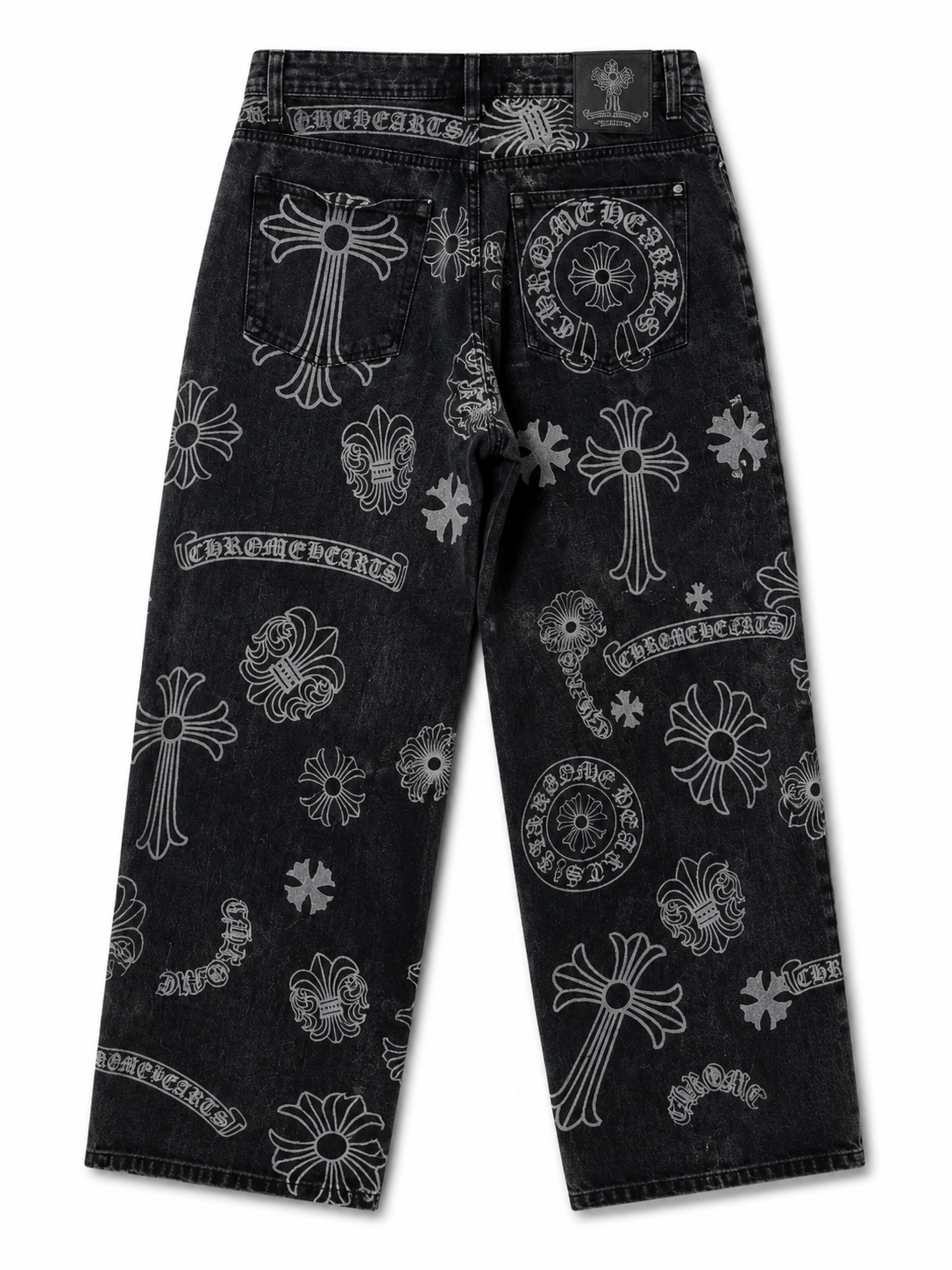 Vintage grunge baggy 3D Printed Jeans Q93