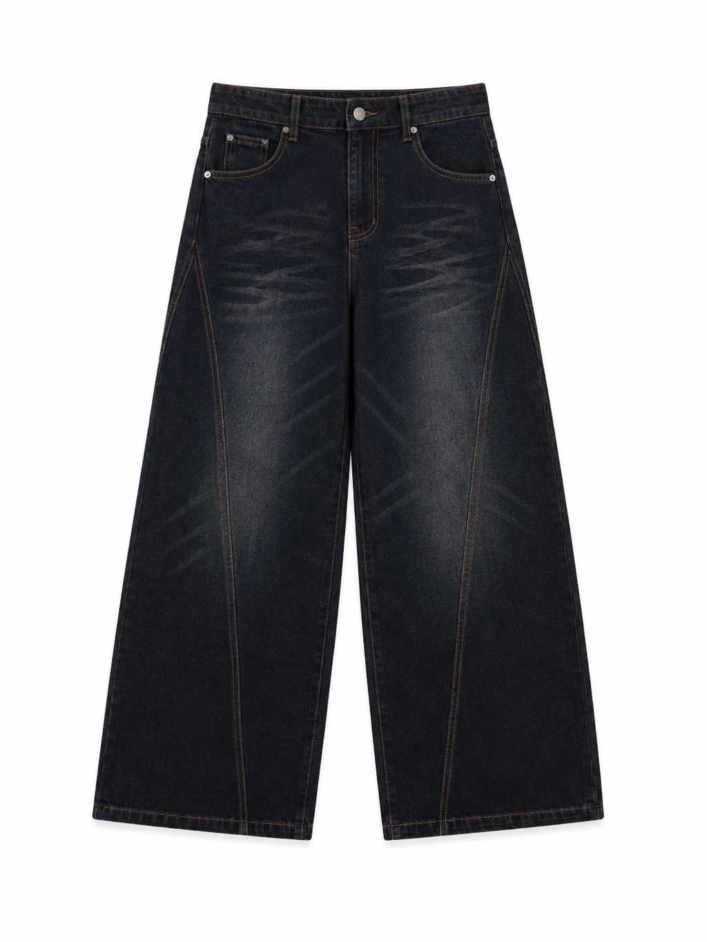 Vintage grunge baggy 3D Printed Jeans Q97