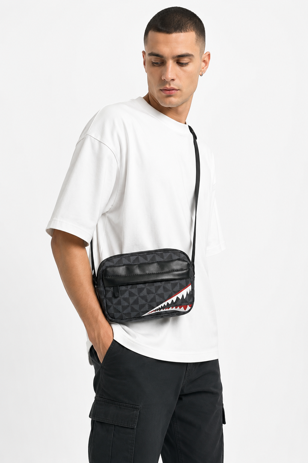 Shark Mouth Crosssbody Bagpack