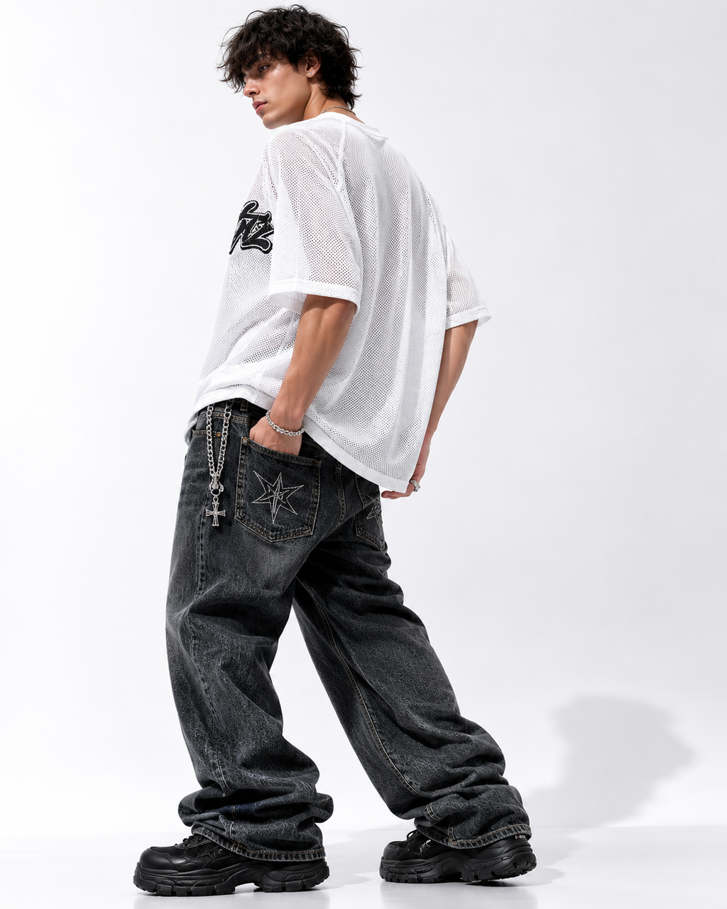 GRAZE Mesh Oversized Tee