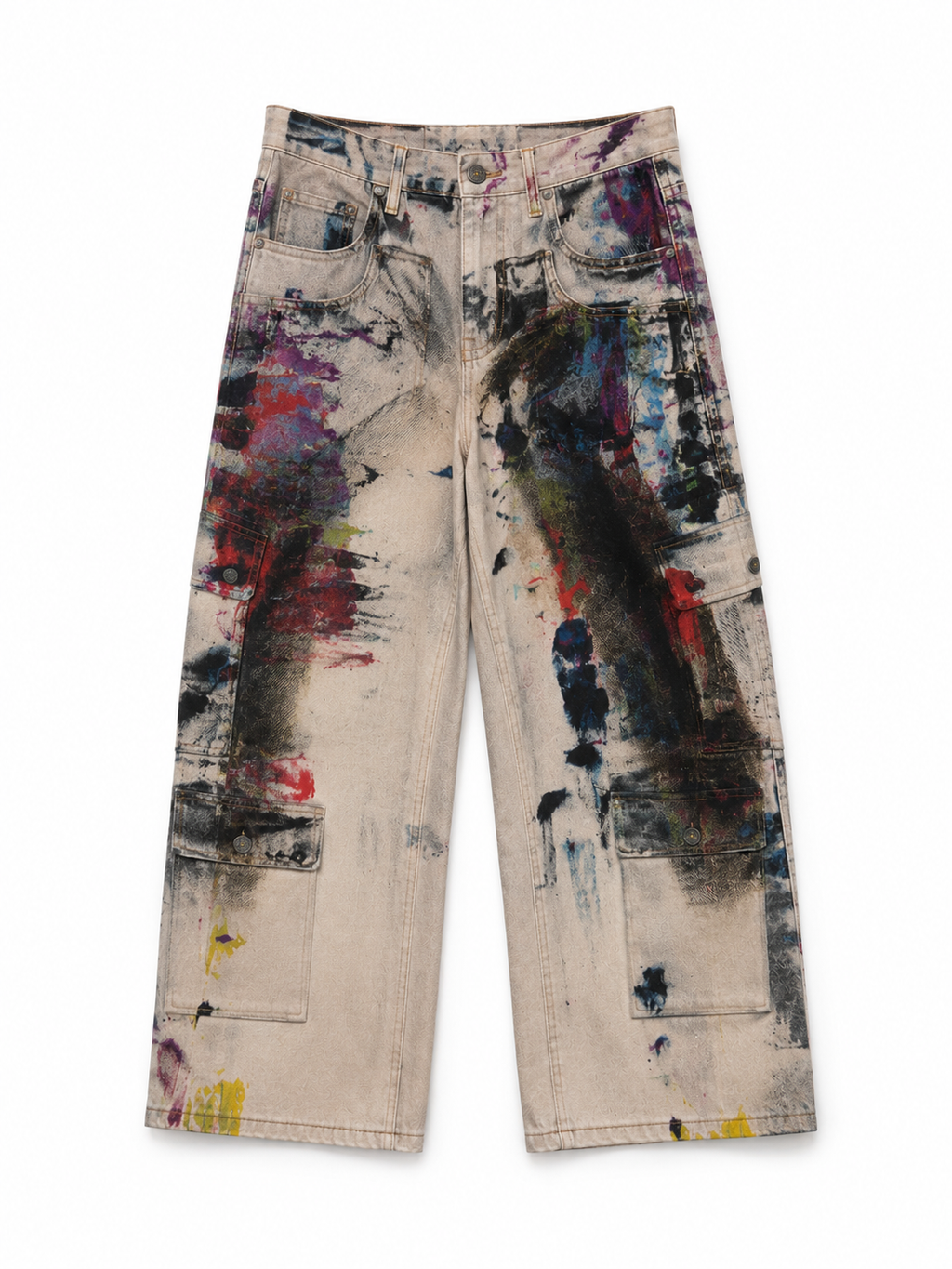 Vintage grunge baggy 3D Printed Jeans Q92
