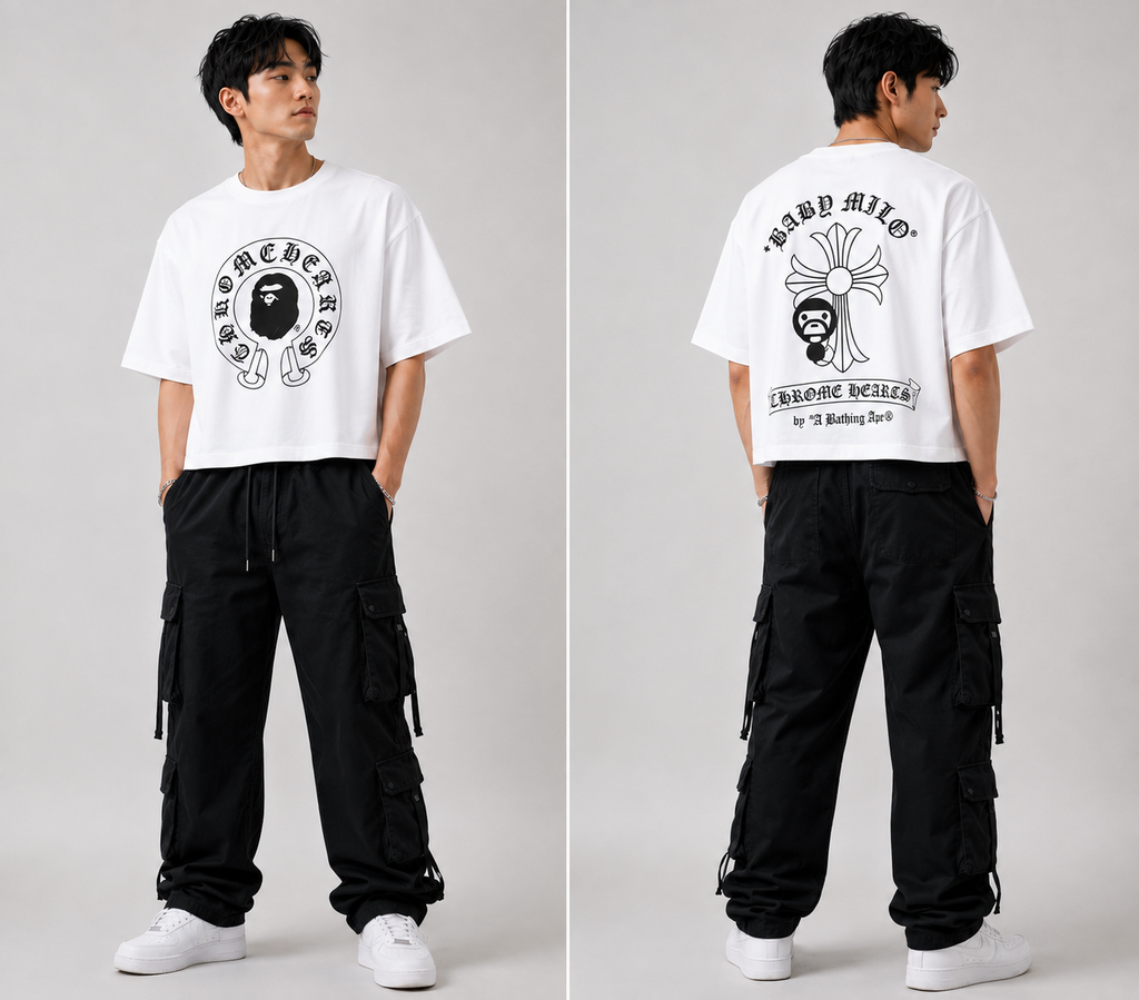 Bape X Chromehearts Tee