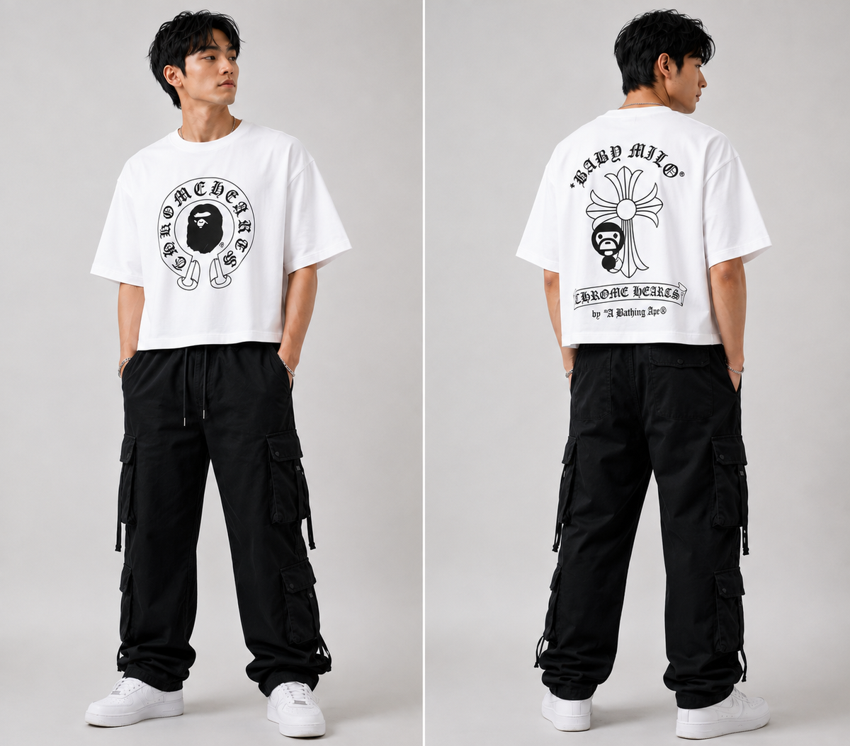 Bape X Chromehearts Tee
