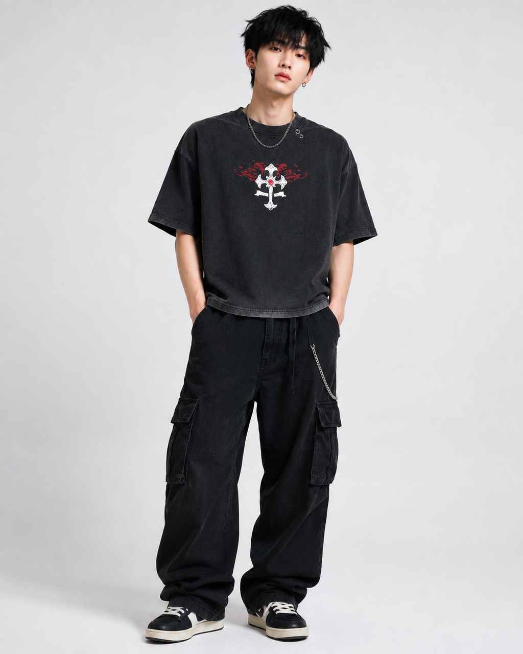 Washed Chromehearts Tee