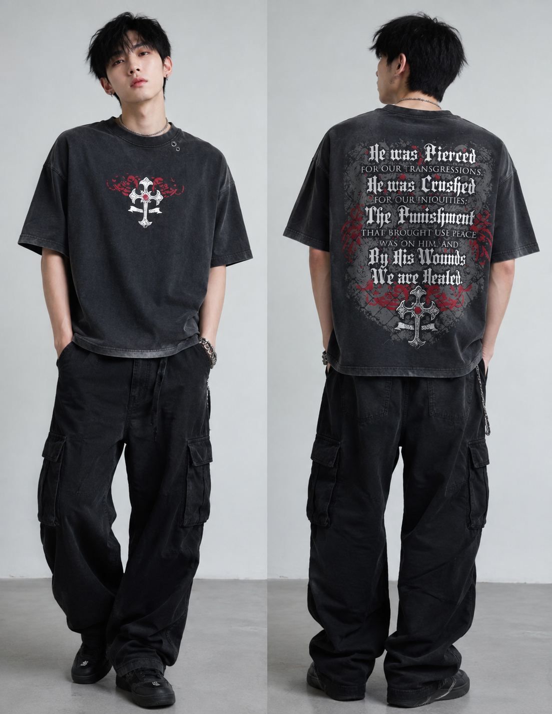 Washed Chromehearts Tee