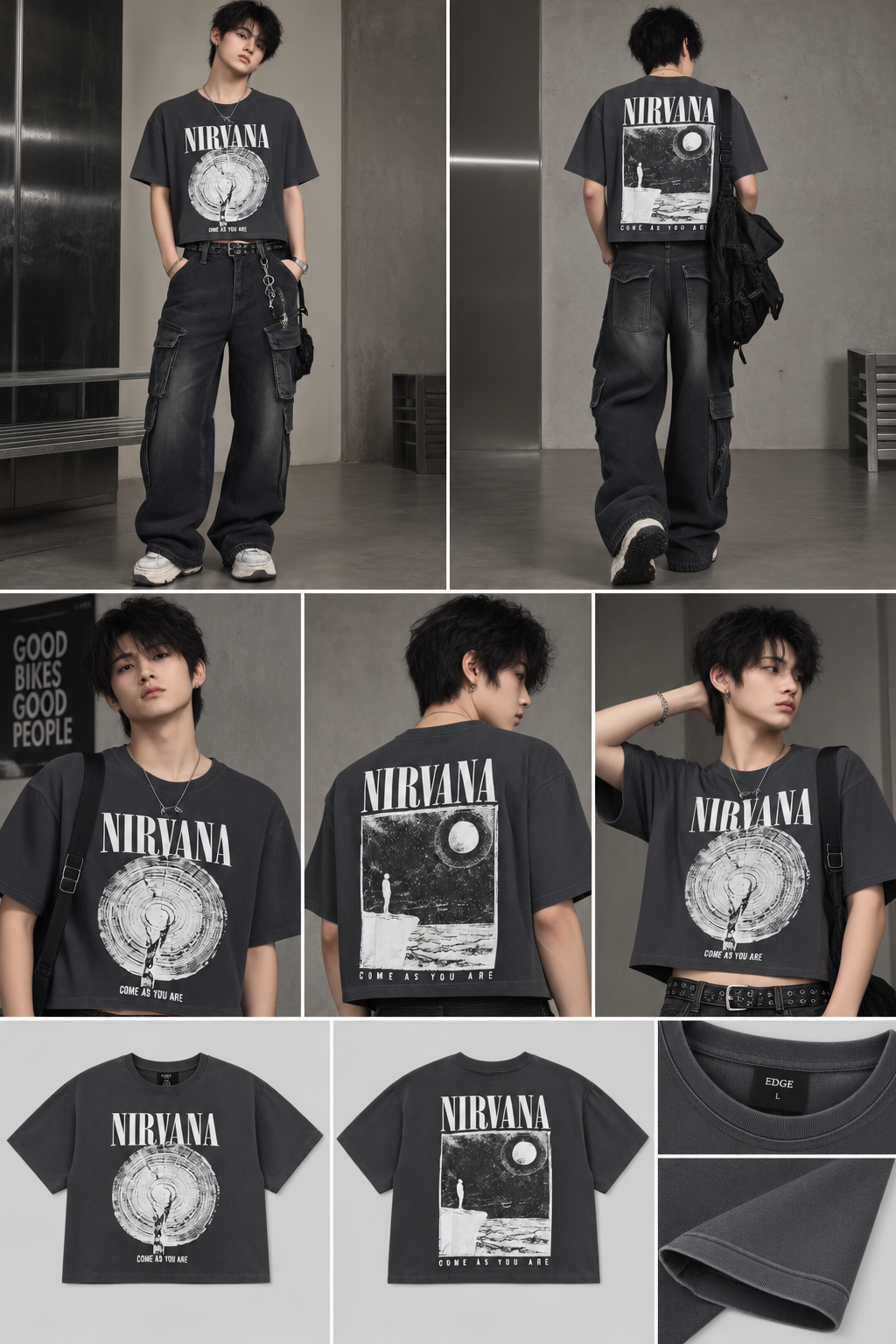 Nirvana Crop Tee