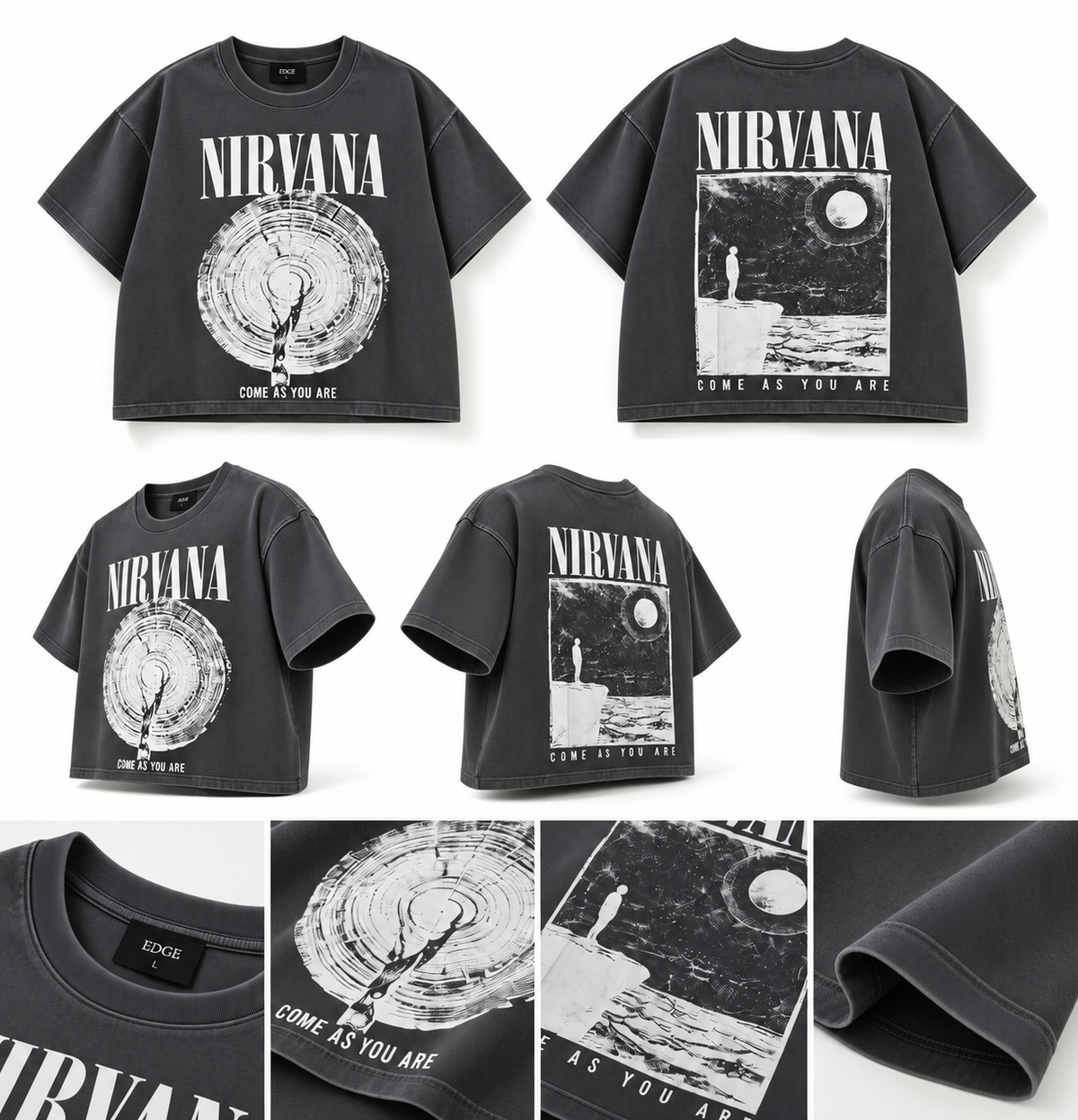 Nirvana Crop Tee